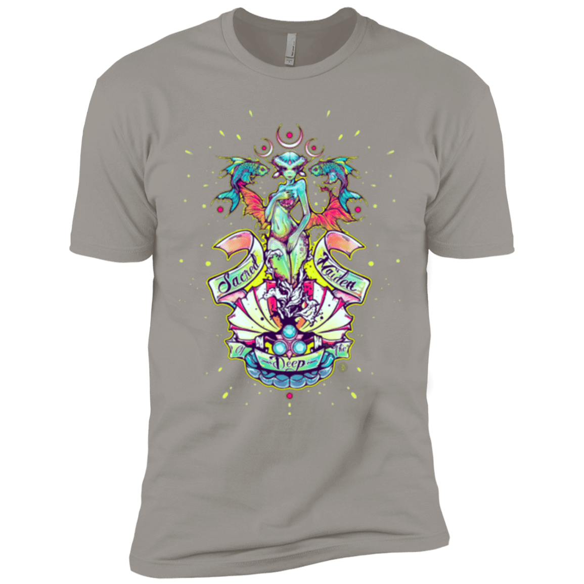 T-Shirts Light Grey / X-Small Sacred Maiden of the Deep Men's Premium T-Shirt
