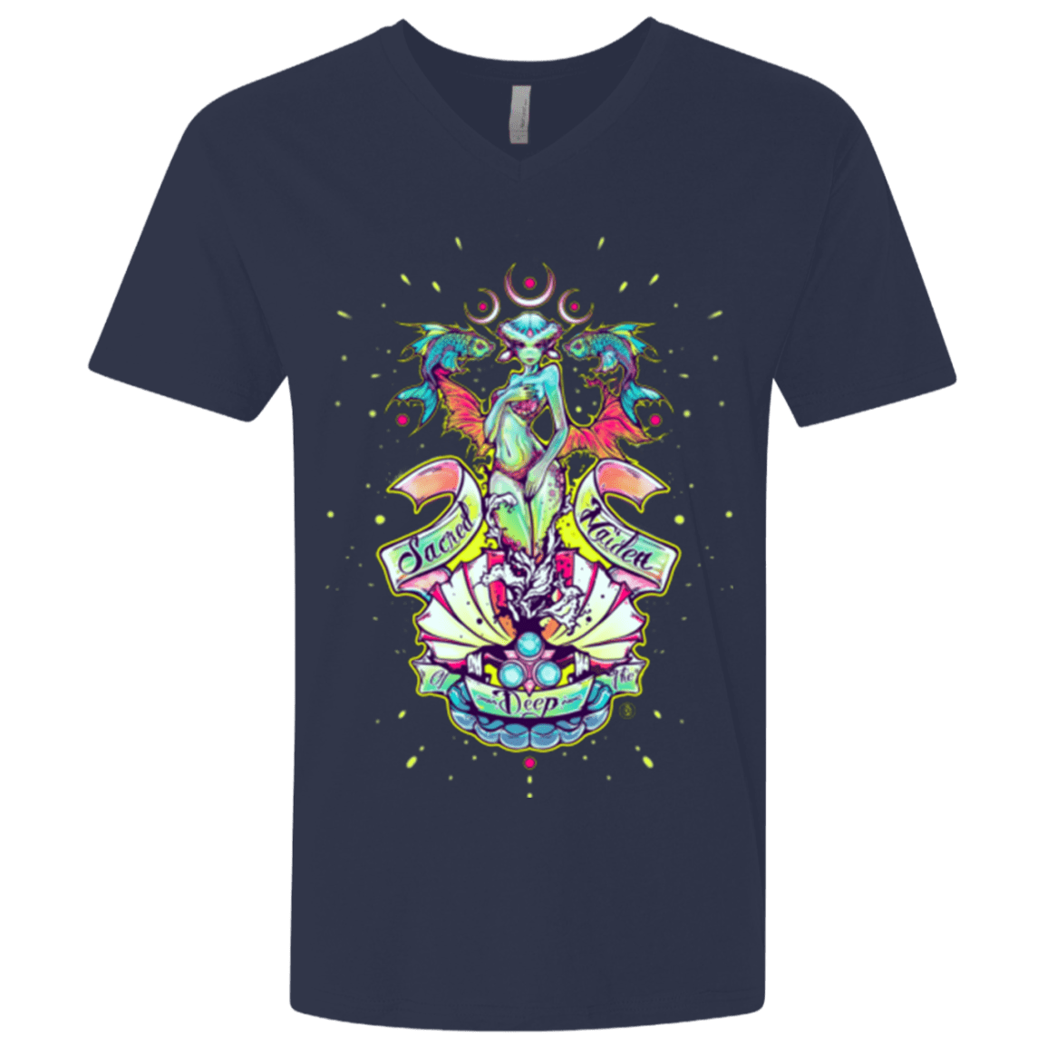 Sacred Maiden of the Deep Men's Premium V-Neck