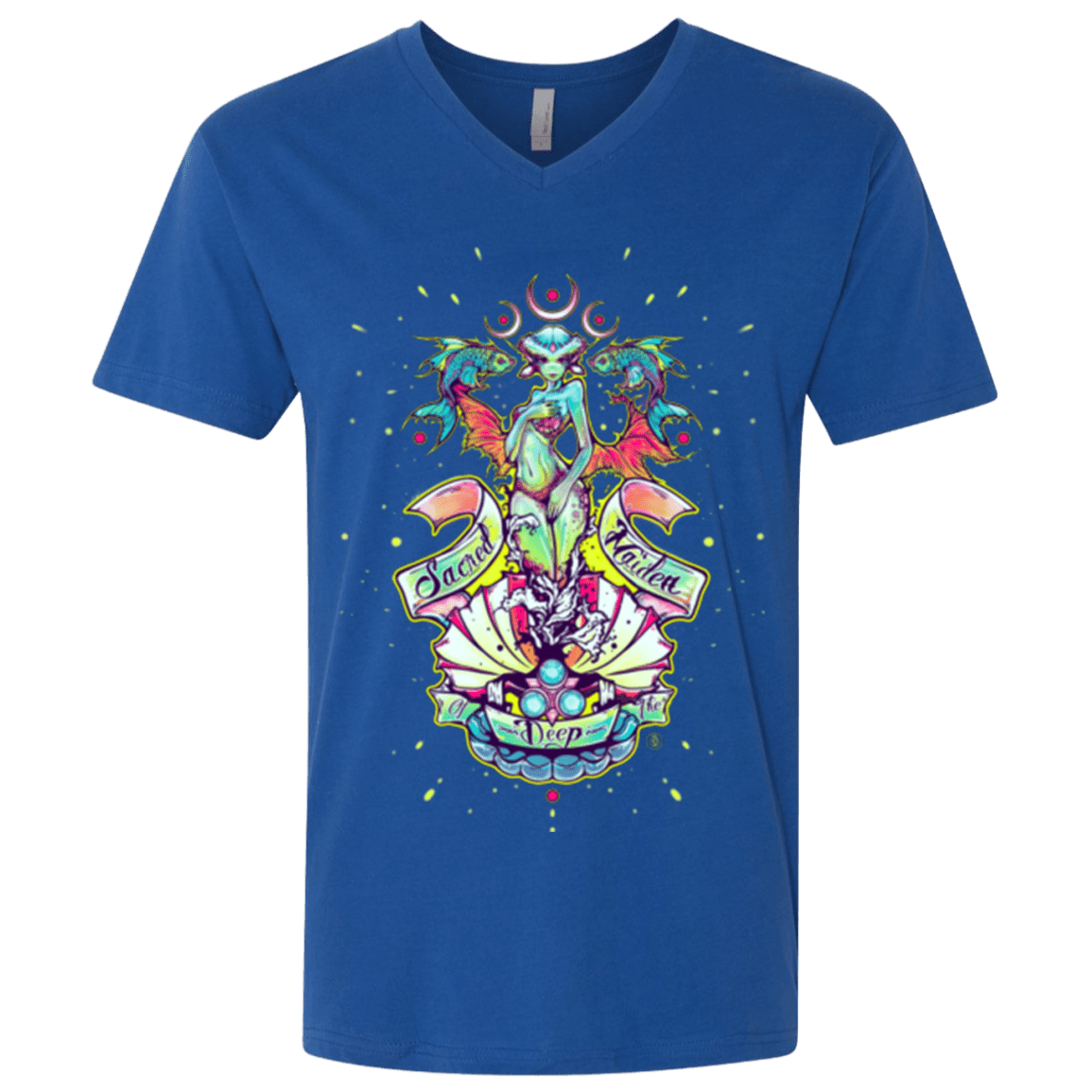 Sacred Maiden of the Deep Men's Premium V-Neck