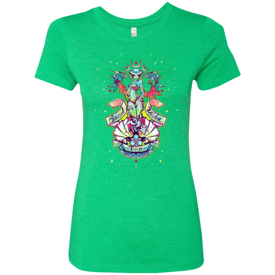 T-Shirts Envy / Small Sacred Maiden of the Deep Women's Triblend T-Shirt