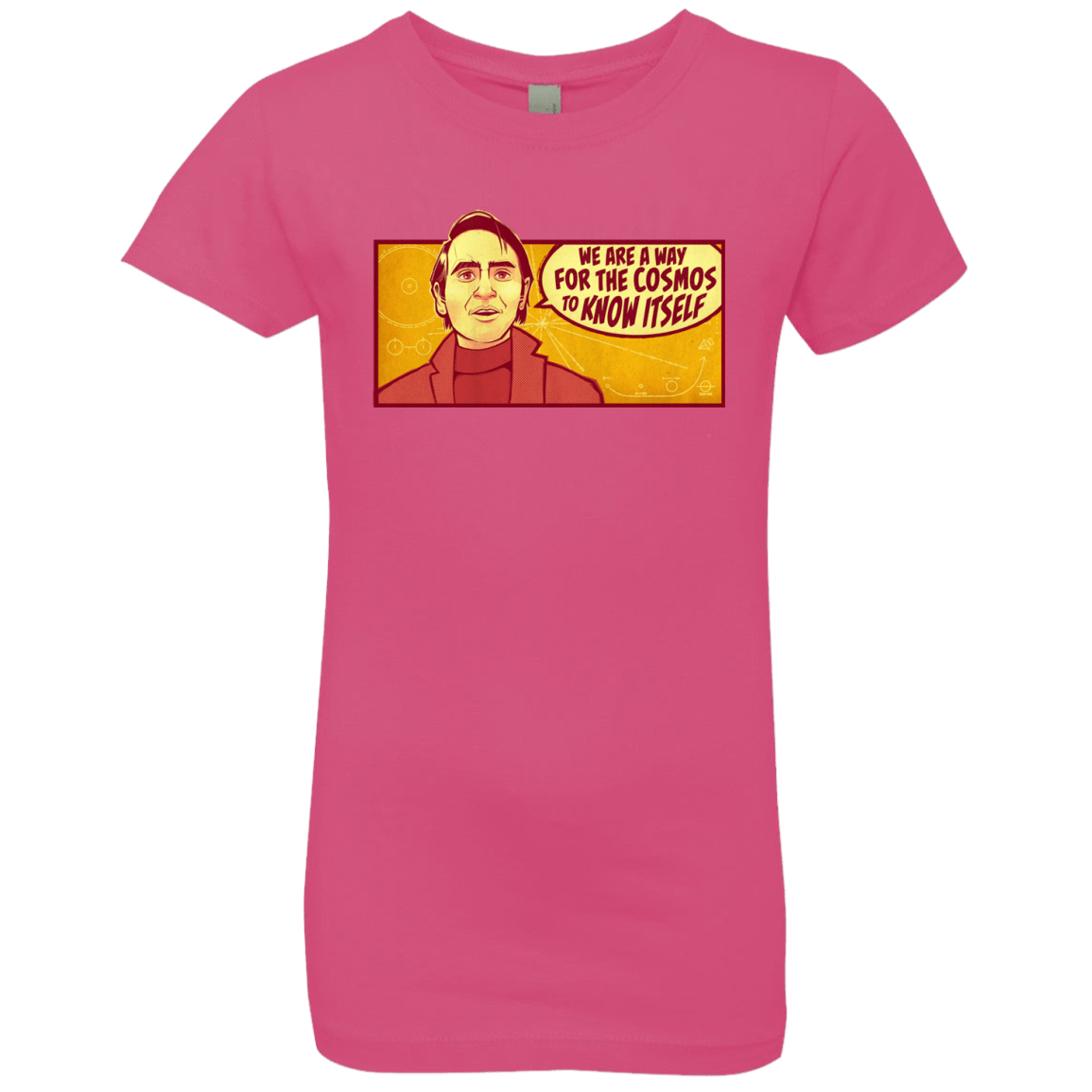 T-Shirts Hot Pink / YXS SAGAN Cosmos Girls Premium T-Shirt