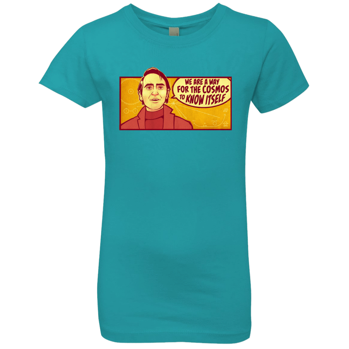 T-Shirts Tahiti Blue / YXS SAGAN Cosmos Girls Premium T-Shirt