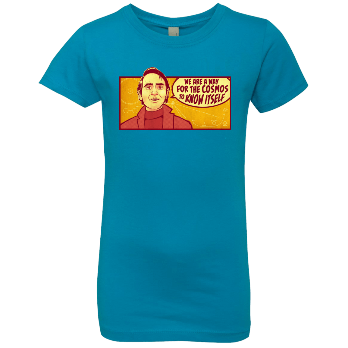 T-Shirts Turquoise / YXS SAGAN Cosmos Girls Premium T-Shirt