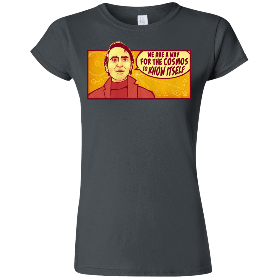 T-Shirts Charcoal / S SAGAN Cosmos Junior Slimmer-Fit T-Shirt