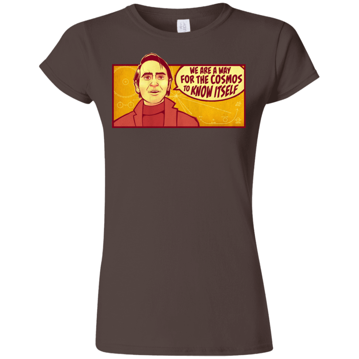 T-Shirts Dark Chocolate / S SAGAN Cosmos Junior Slimmer-Fit T-Shirt