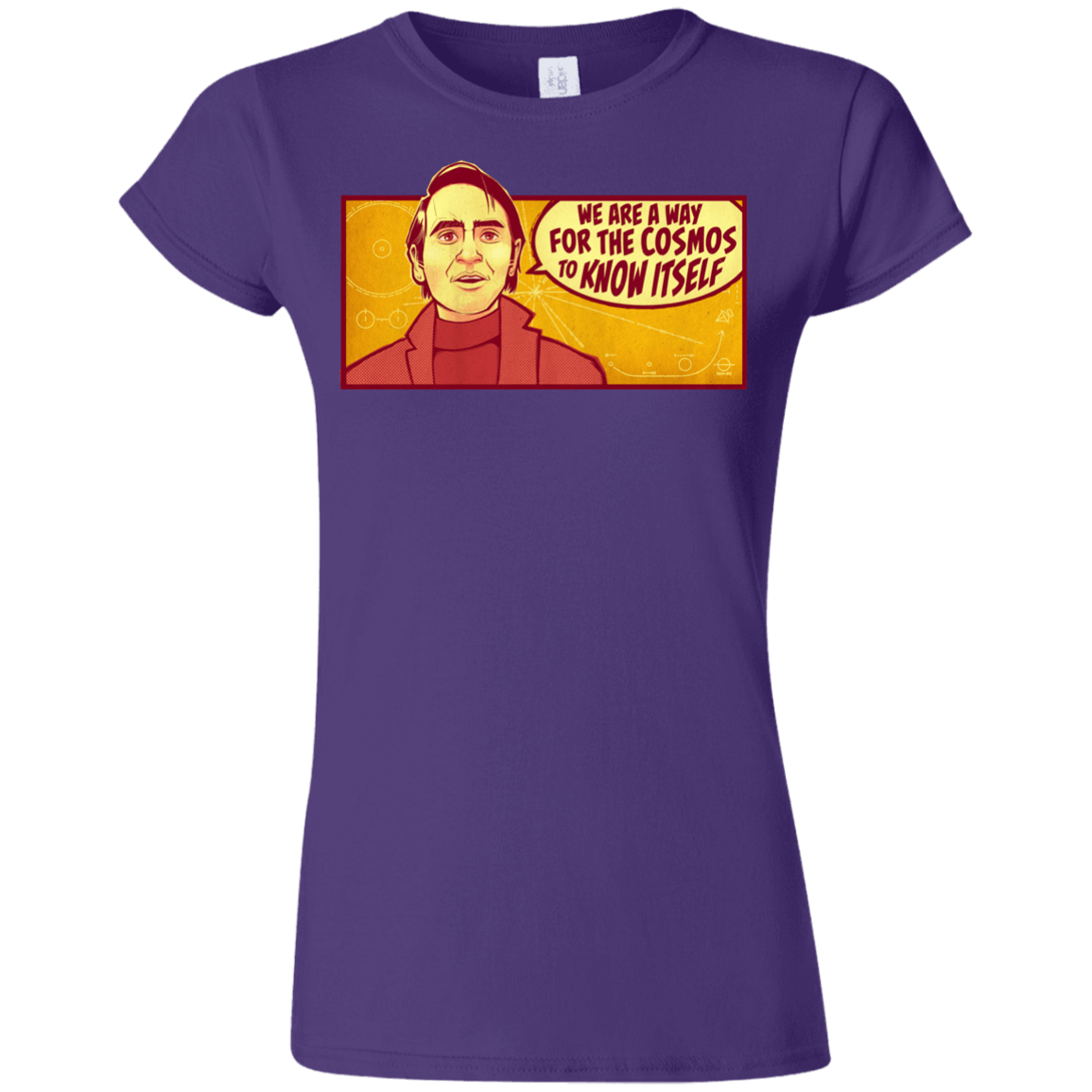 T-Shirts Purple / S SAGAN Cosmos Junior Slimmer-Fit T-Shirt