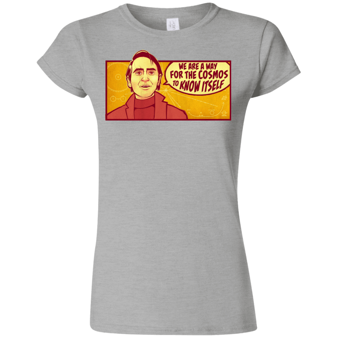 T-Shirts Sport Grey / S SAGAN Cosmos Junior Slimmer-Fit T-Shirt