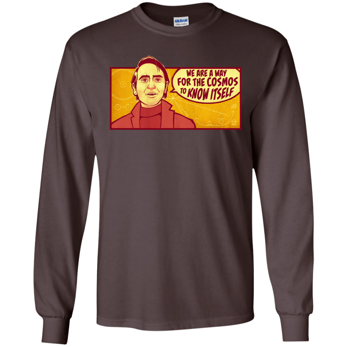 T-Shirts Dark Chocolate / S SAGAN Cosmos Long Sleeve T-Shirt