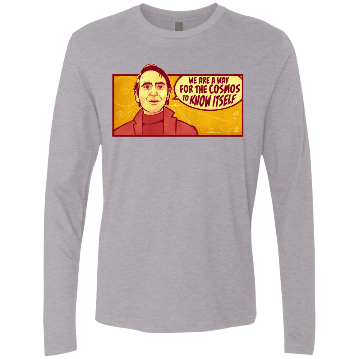T-Shirts Heather Grey / S SAGAN Cosmos Men's Premium Long Sleeve