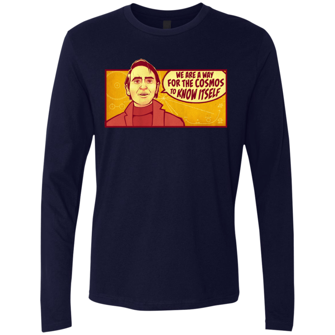 T-Shirts Midnight Navy / S SAGAN Cosmos Men's Premium Long Sleeve