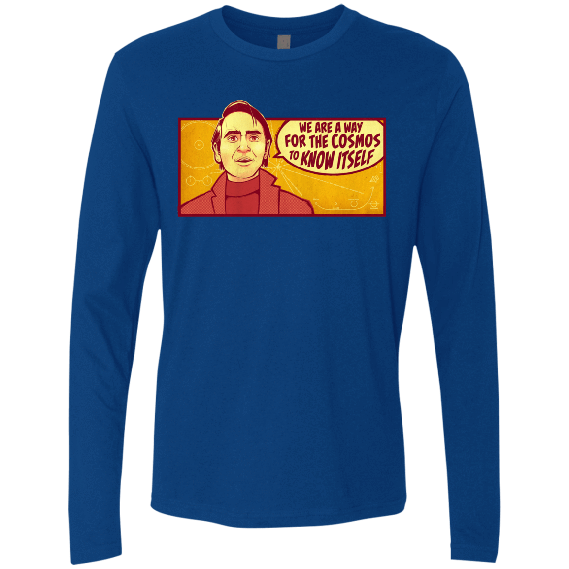T-Shirts Royal / S SAGAN Cosmos Men's Premium Long Sleeve