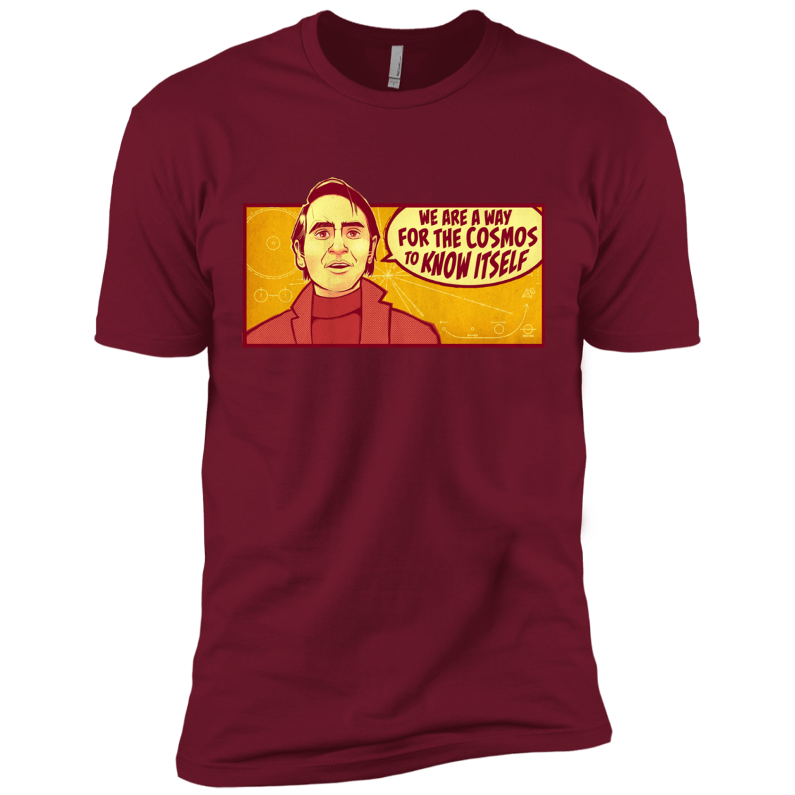 T-Shirts Cardinal / X-Small SAGAN Cosmos Men's Premium T-Shirt