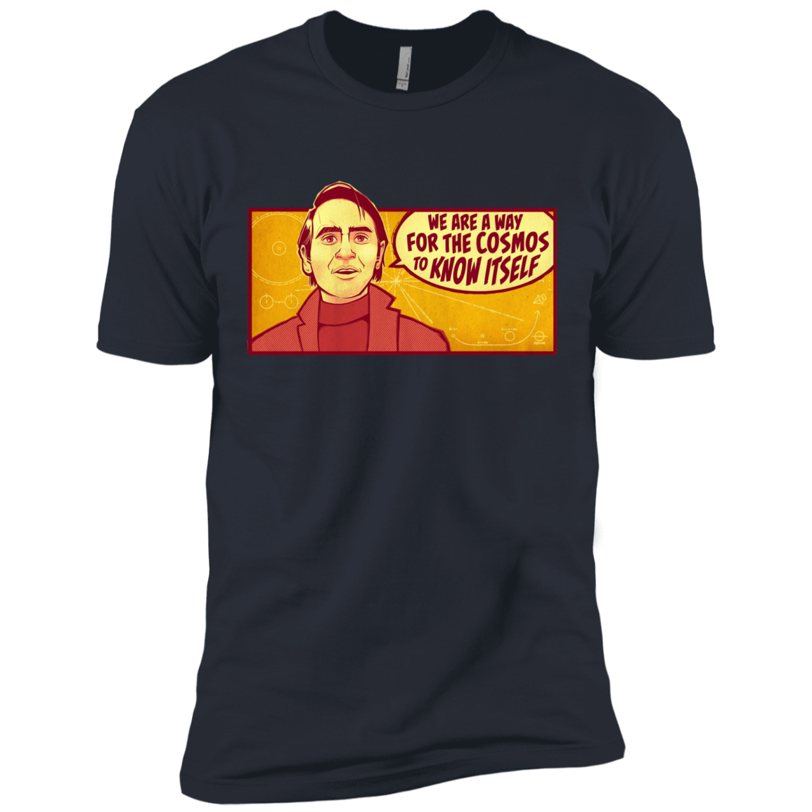 T-Shirts Indigo / X-Small SAGAN Cosmos Men's Premium T-Shirt