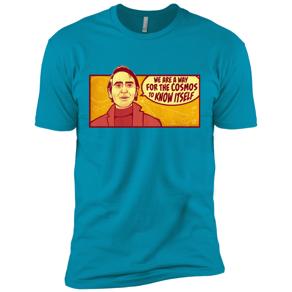 T-Shirts Turquoise / X-Small SAGAN Cosmos Men's Premium T-Shirt