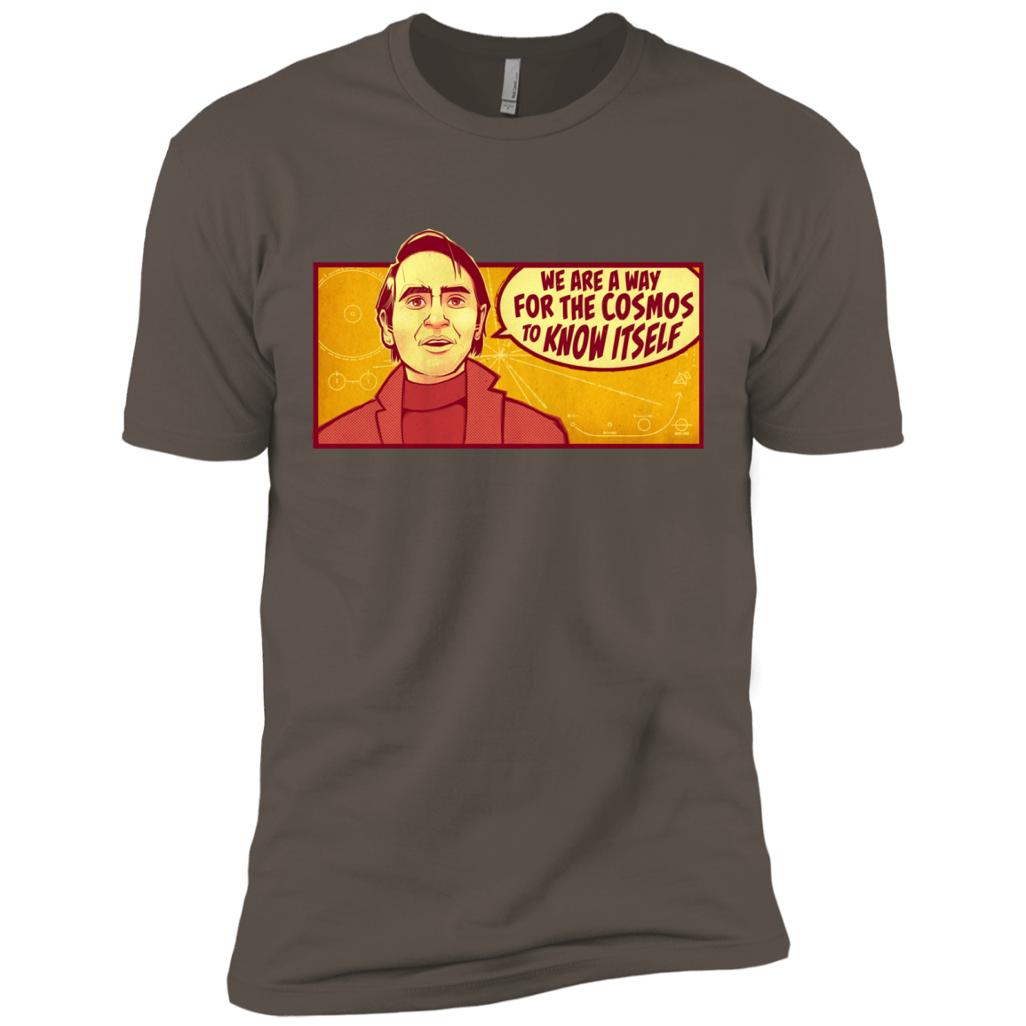 T-Shirts Warm Grey / X-Small SAGAN Cosmos Men's Premium T-Shirt