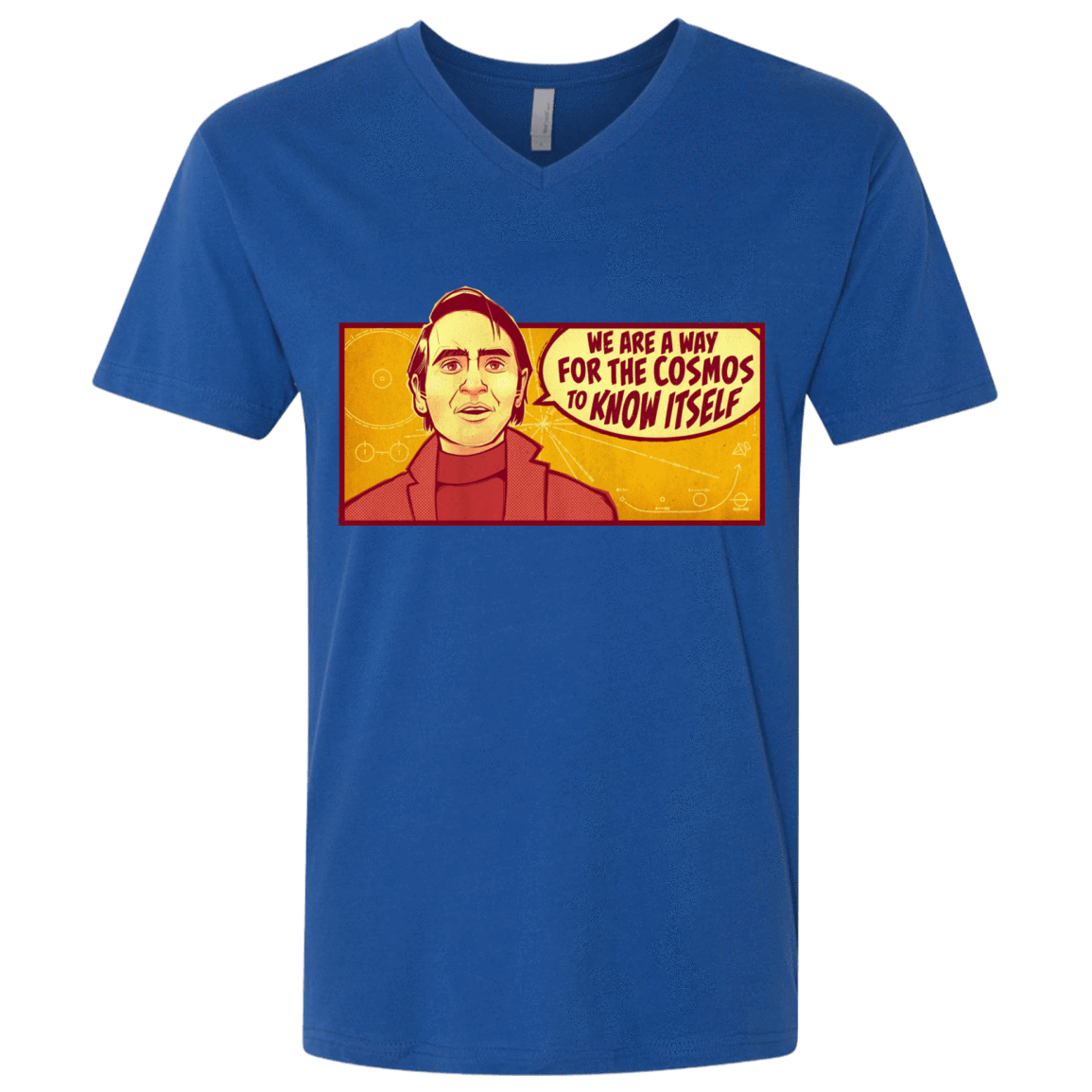 T-Shirts Royal / X-Small SAGAN Cosmos Men's Premium V-Neck