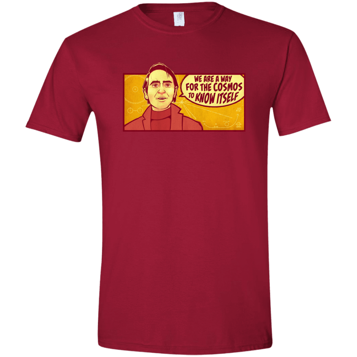 T-Shirts Cardinal Red / S SAGAN Cosmos Men's Semi-Fitted Softstyle