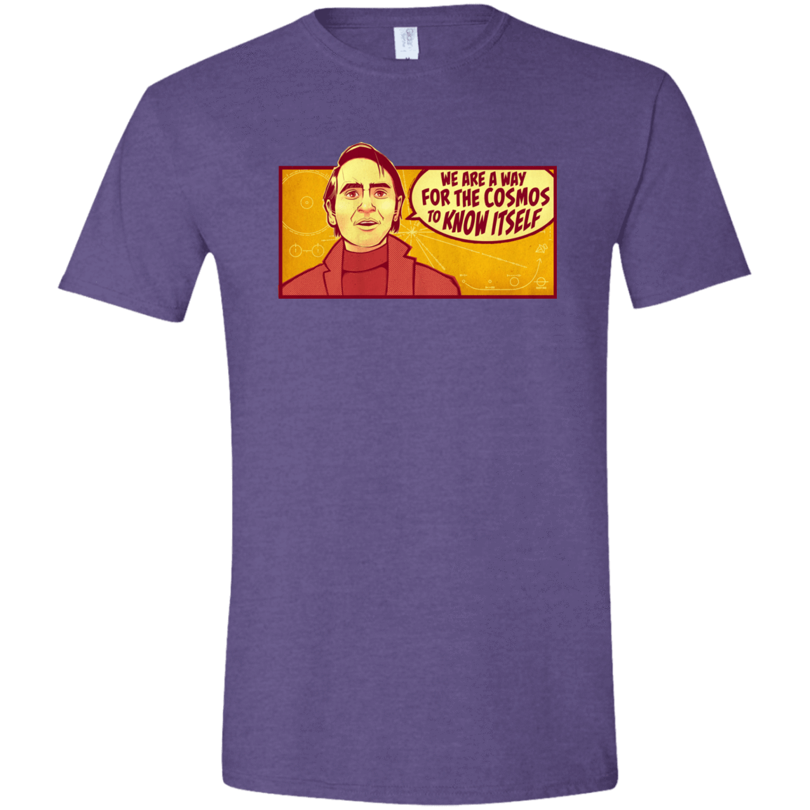 T-Shirts Heather Purple / S SAGAN Cosmos Men's Semi-Fitted Softstyle