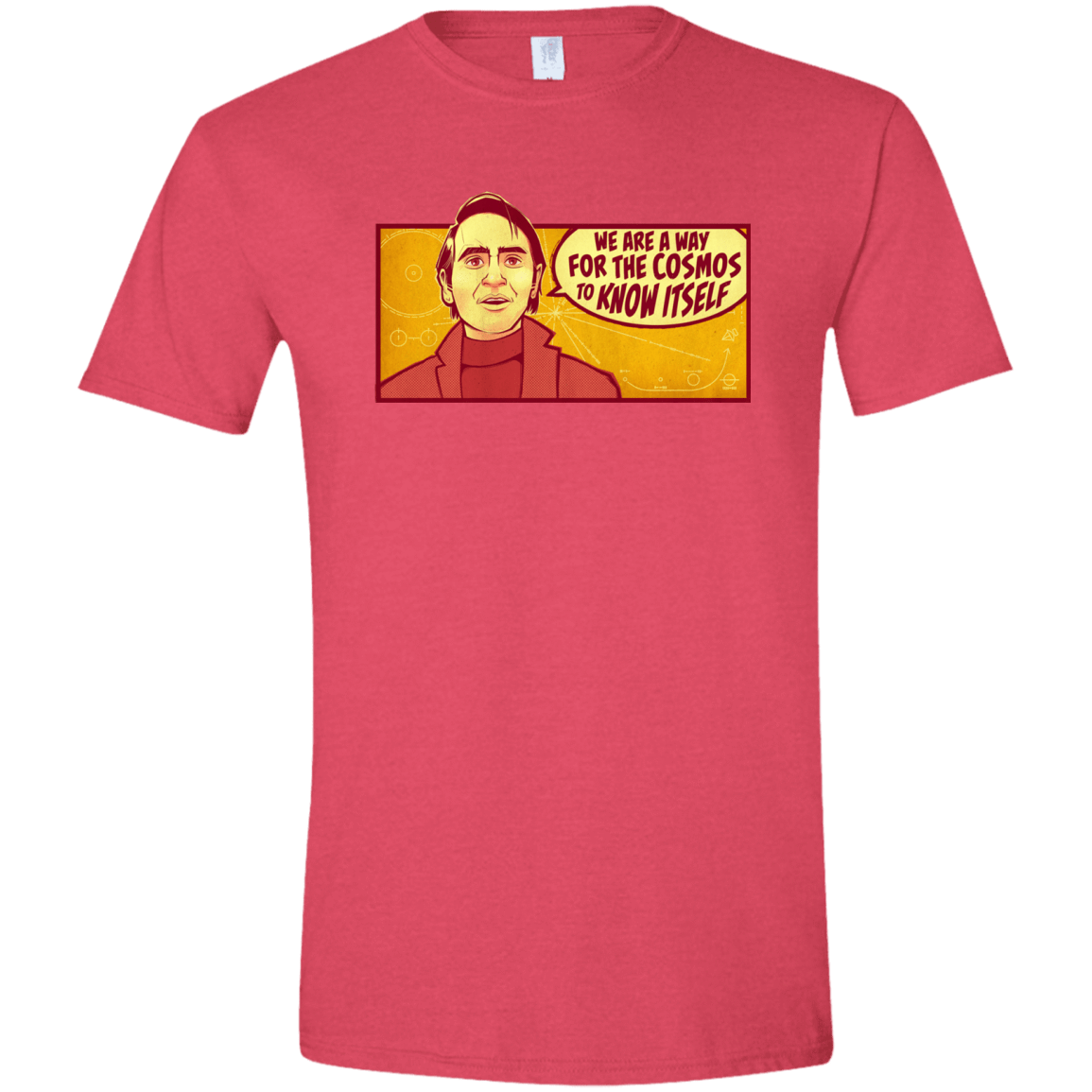 T-Shirts Heather Red / S SAGAN Cosmos Men's Semi-Fitted Softstyle