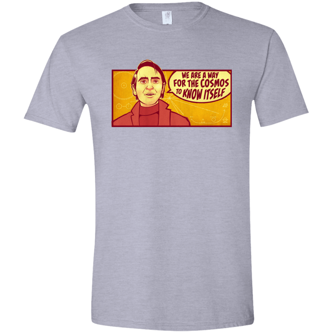 T-Shirts Sport Grey / X-Small SAGAN Cosmos Men's Semi-Fitted Softstyle