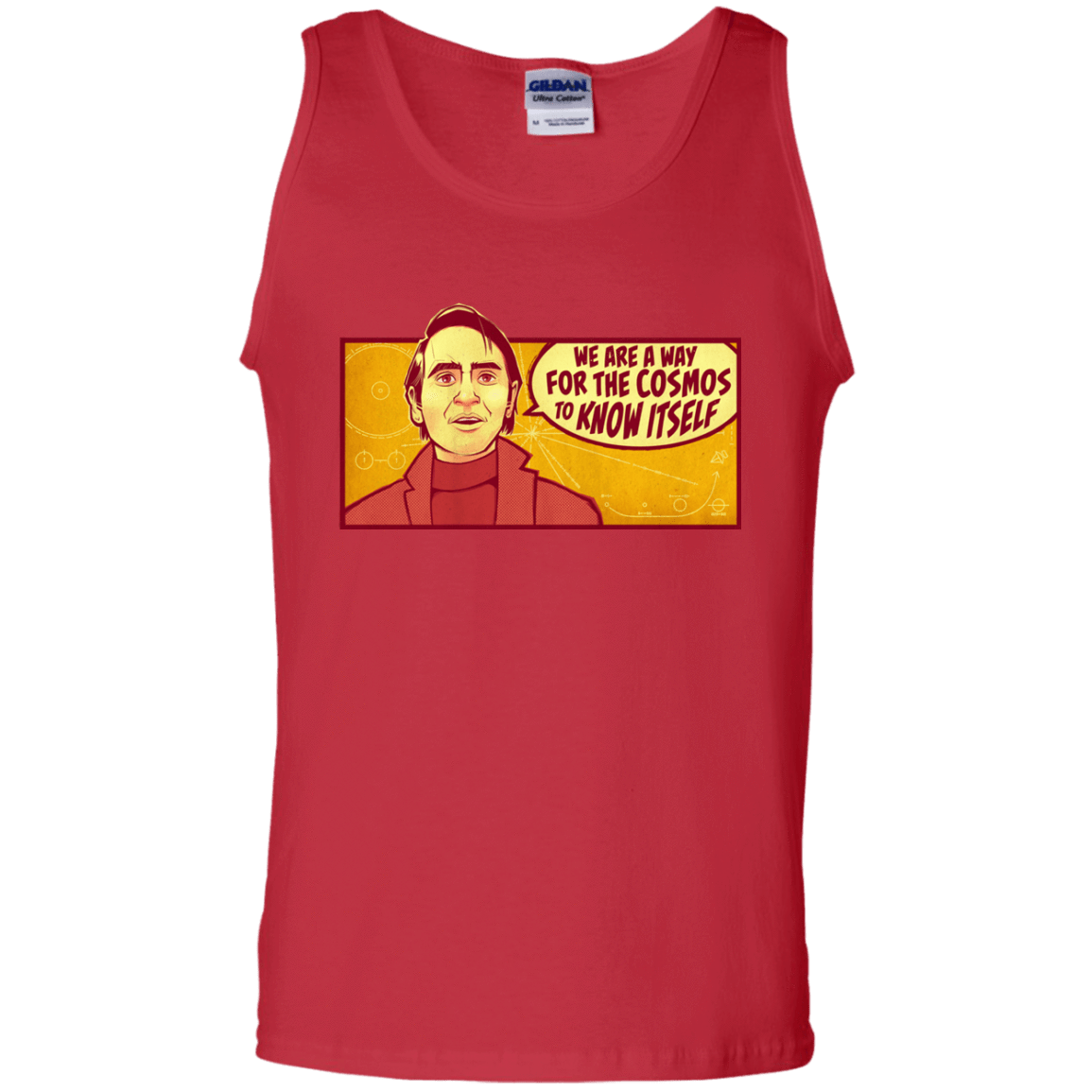 T-Shirts Red / S SAGAN Cosmos Men's Tank Top
