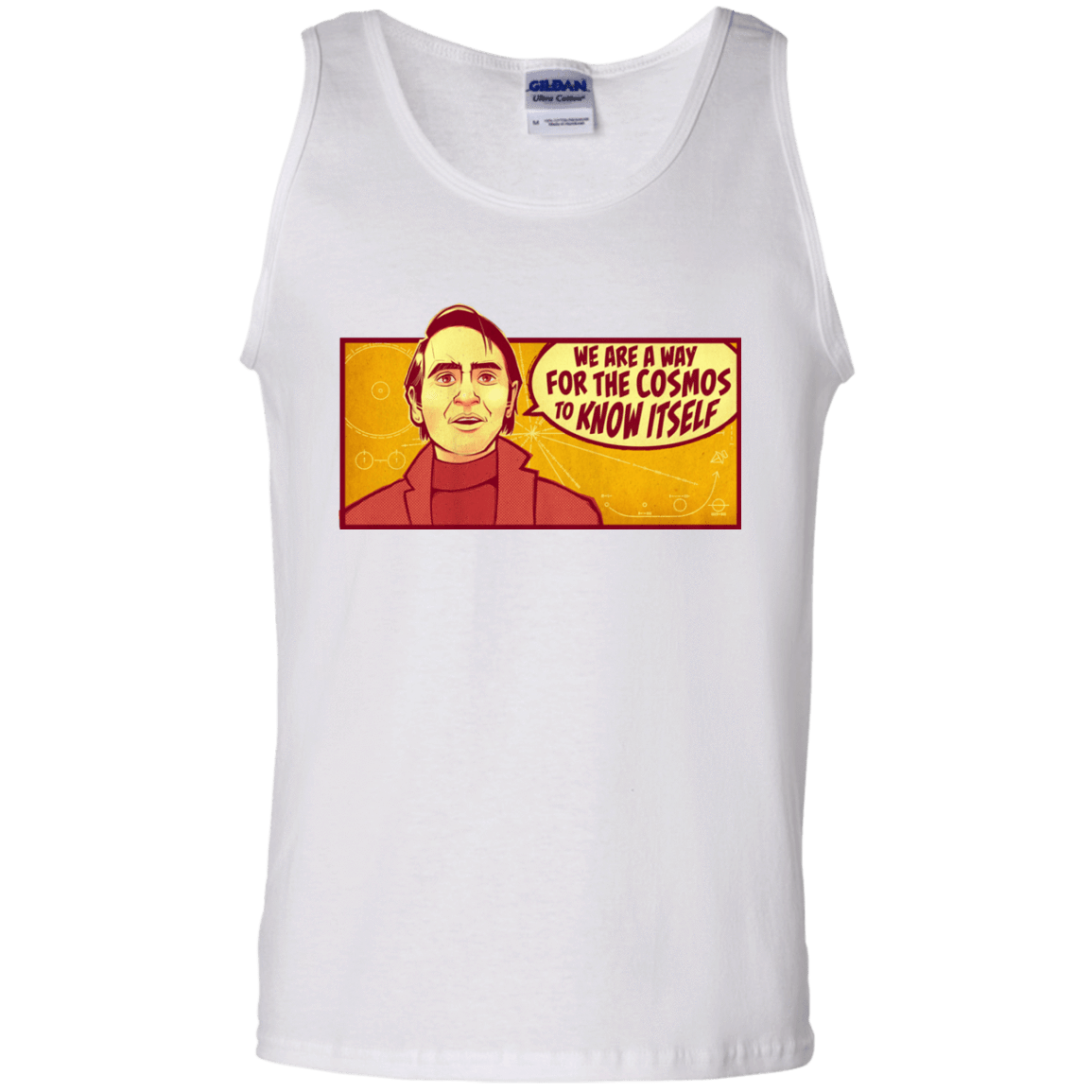 T-Shirts White / S SAGAN Cosmos Men's Tank Top