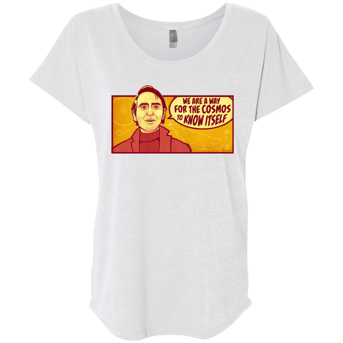 T-Shirts Heather White / X-Small SAGAN Cosmos Triblend Dolman Sleeve