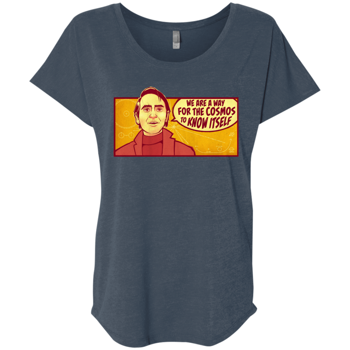 T-Shirts Indigo / X-Small SAGAN Cosmos Triblend Dolman Sleeve