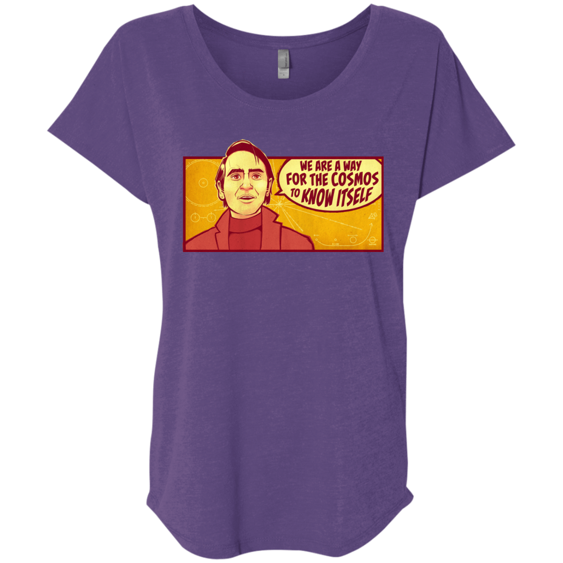 T-Shirts Purple Rush / X-Small SAGAN Cosmos Triblend Dolman Sleeve