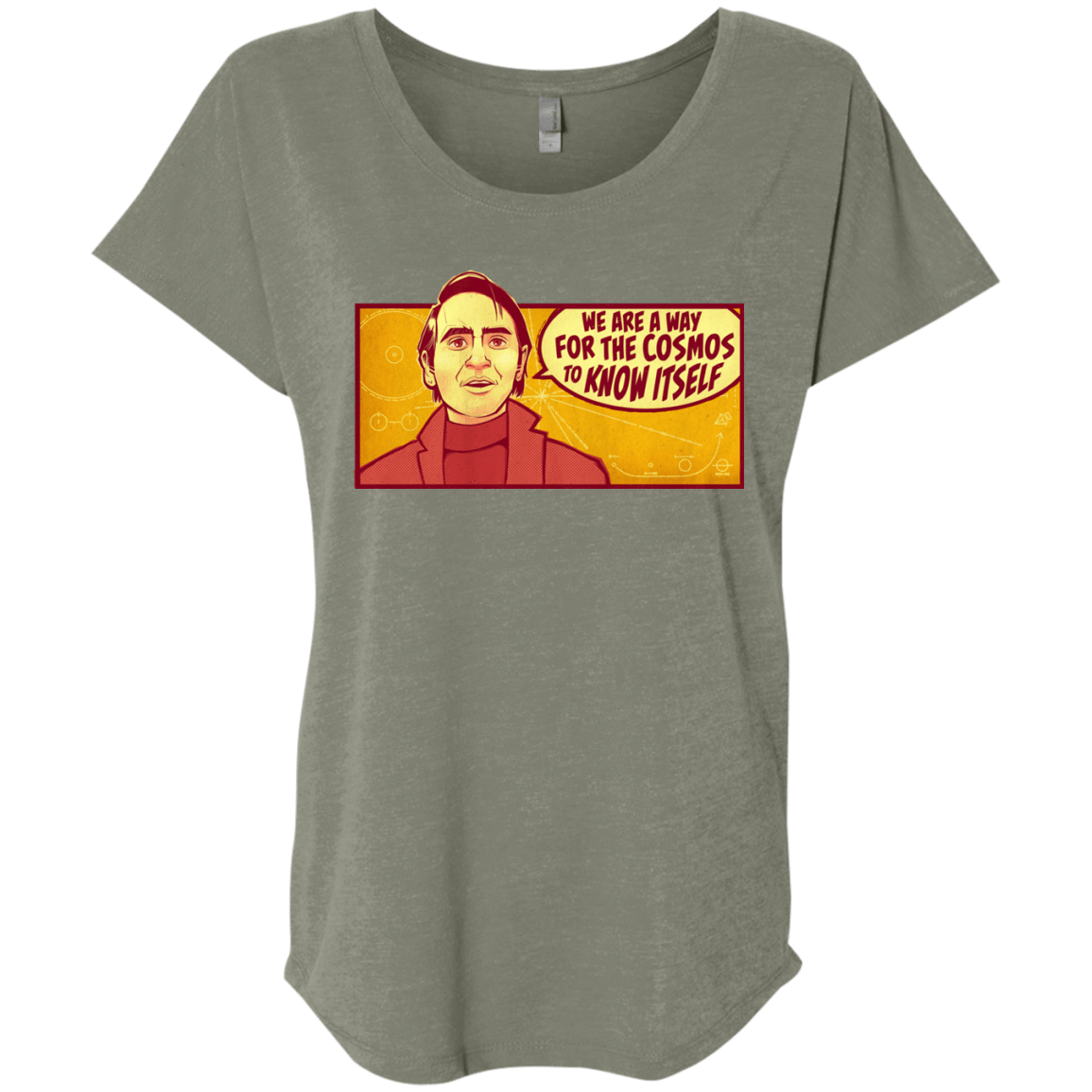 T-Shirts Venetian Grey / X-Small SAGAN Cosmos Triblend Dolman Sleeve