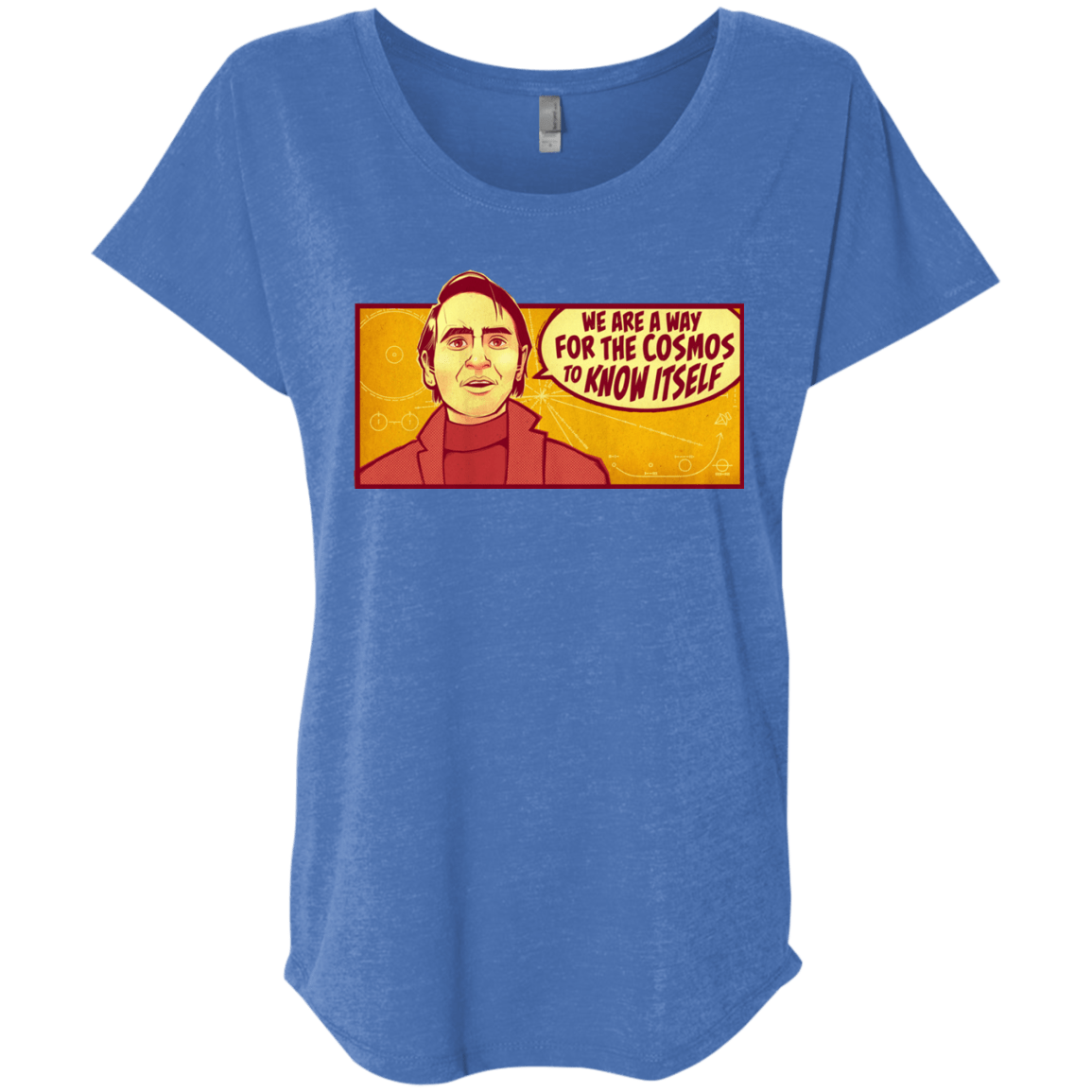 T-Shirts Vintage Royal / X-Small SAGAN Cosmos Triblend Dolman Sleeve