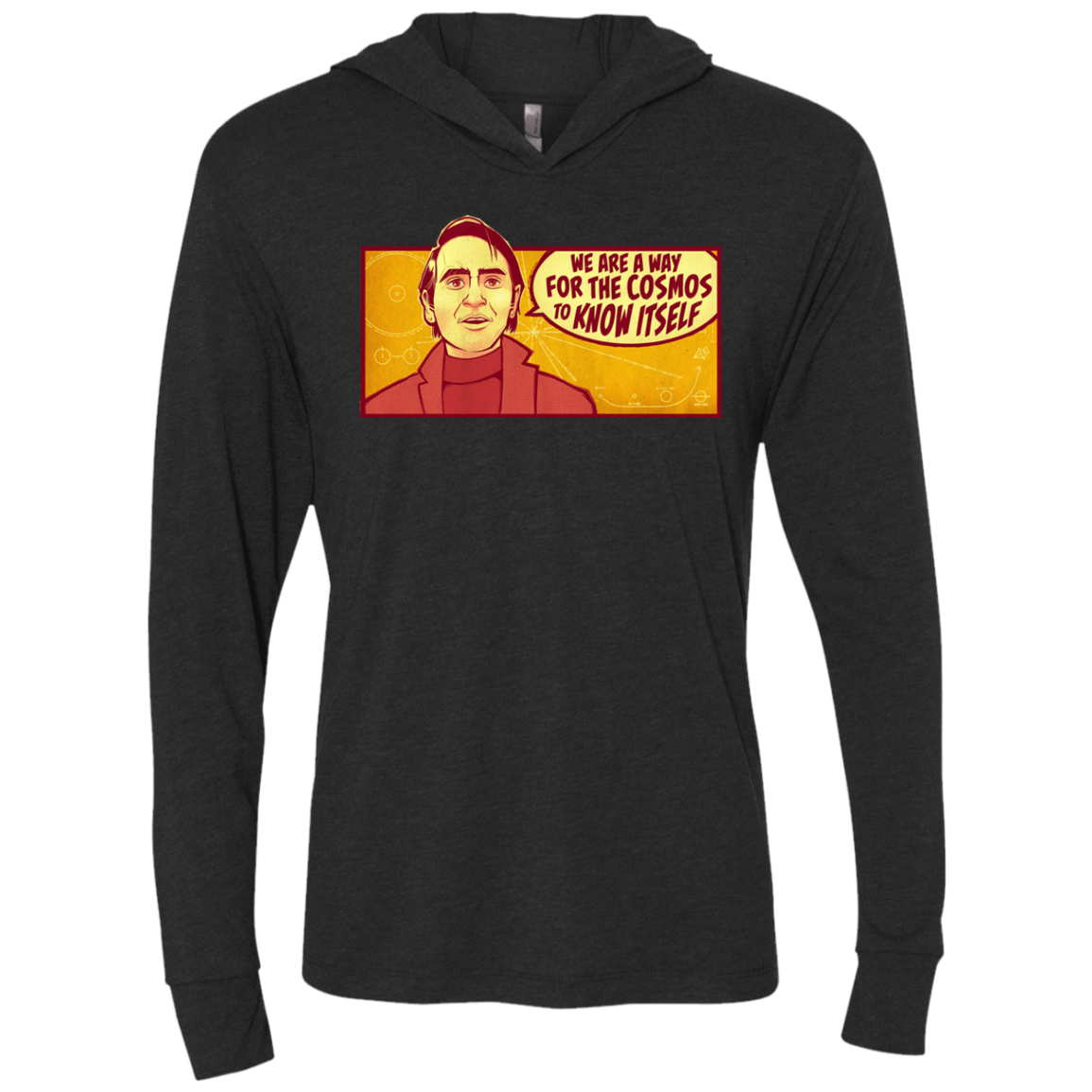 T-Shirts Vintage Black / X-Small SAGAN Cosmos Triblend Long Sleeve Hoodie Tee