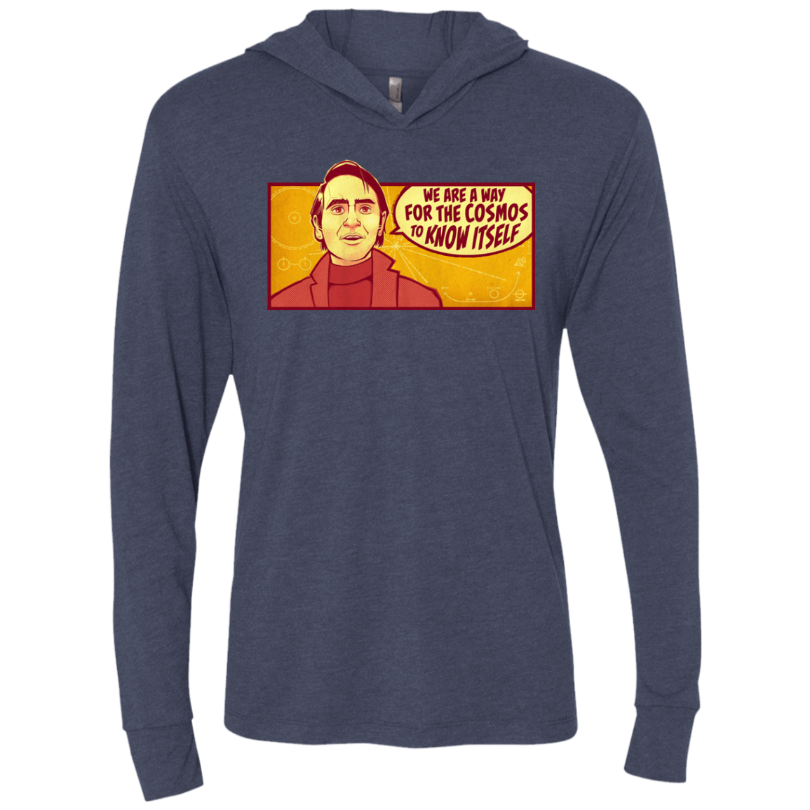 T-Shirts Vintage Navy / X-Small SAGAN Cosmos Triblend Long Sleeve Hoodie Tee