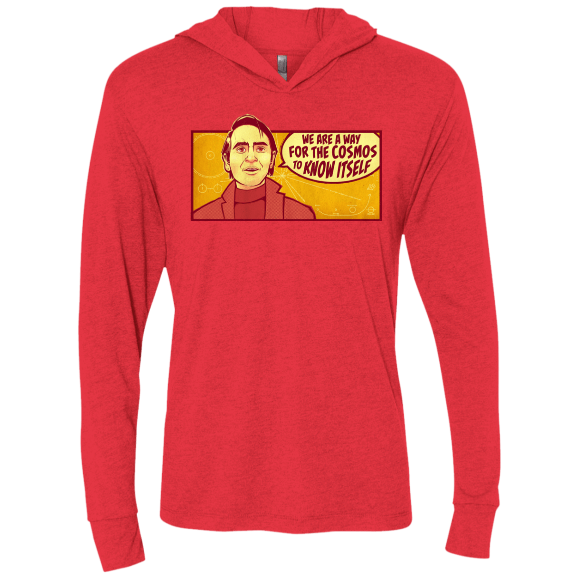 T-Shirts Vintage Red / X-Small SAGAN Cosmos Triblend Long Sleeve Hoodie Tee