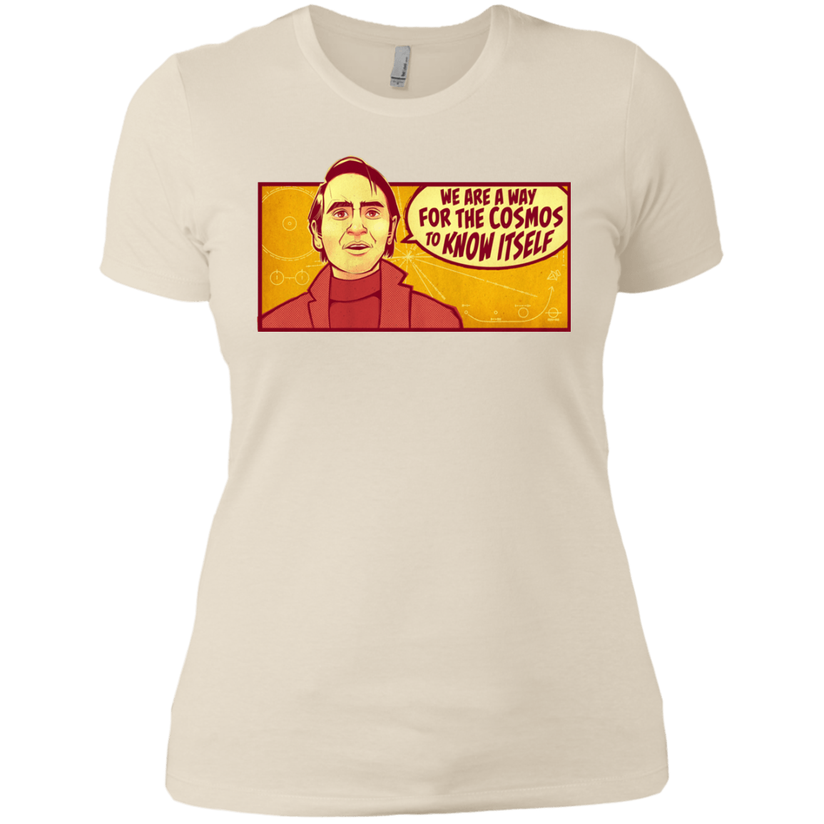 T-Shirts Ivory/ / X-Small SAGAN Cosmos Women's Premium T-Shirt