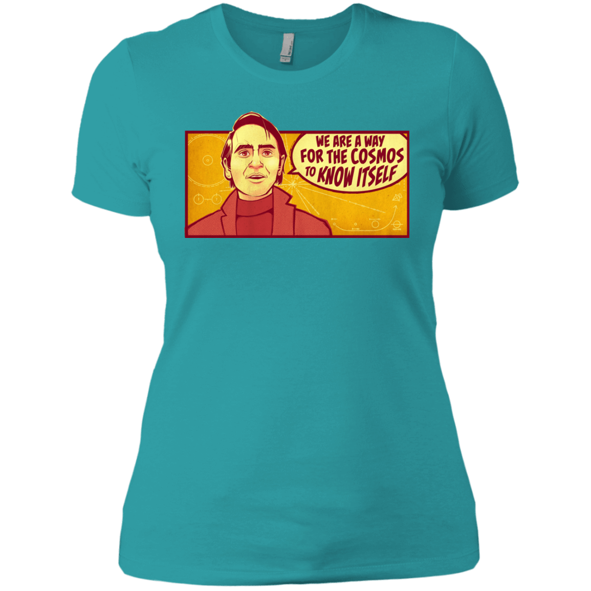 T-Shirts Tahiti Blue / X-Small SAGAN Cosmos Women's Premium T-Shirt