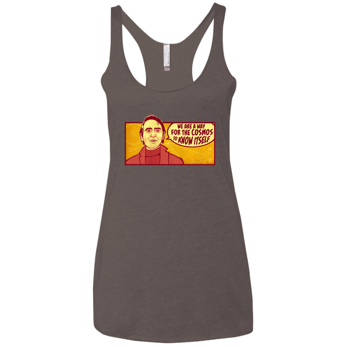 T-Shirts Macchiato / X-Small SAGAN Cosmos Women's Triblend Racerback Tank