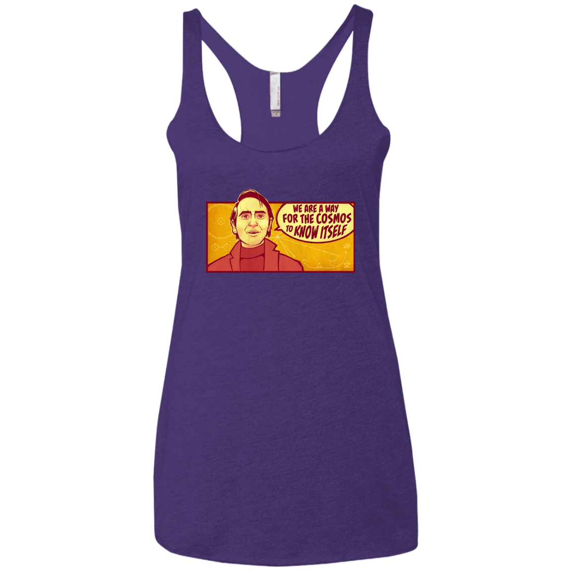 T-Shirts Purple Rush / X-Small SAGAN Cosmos Women's Triblend Racerback Tank