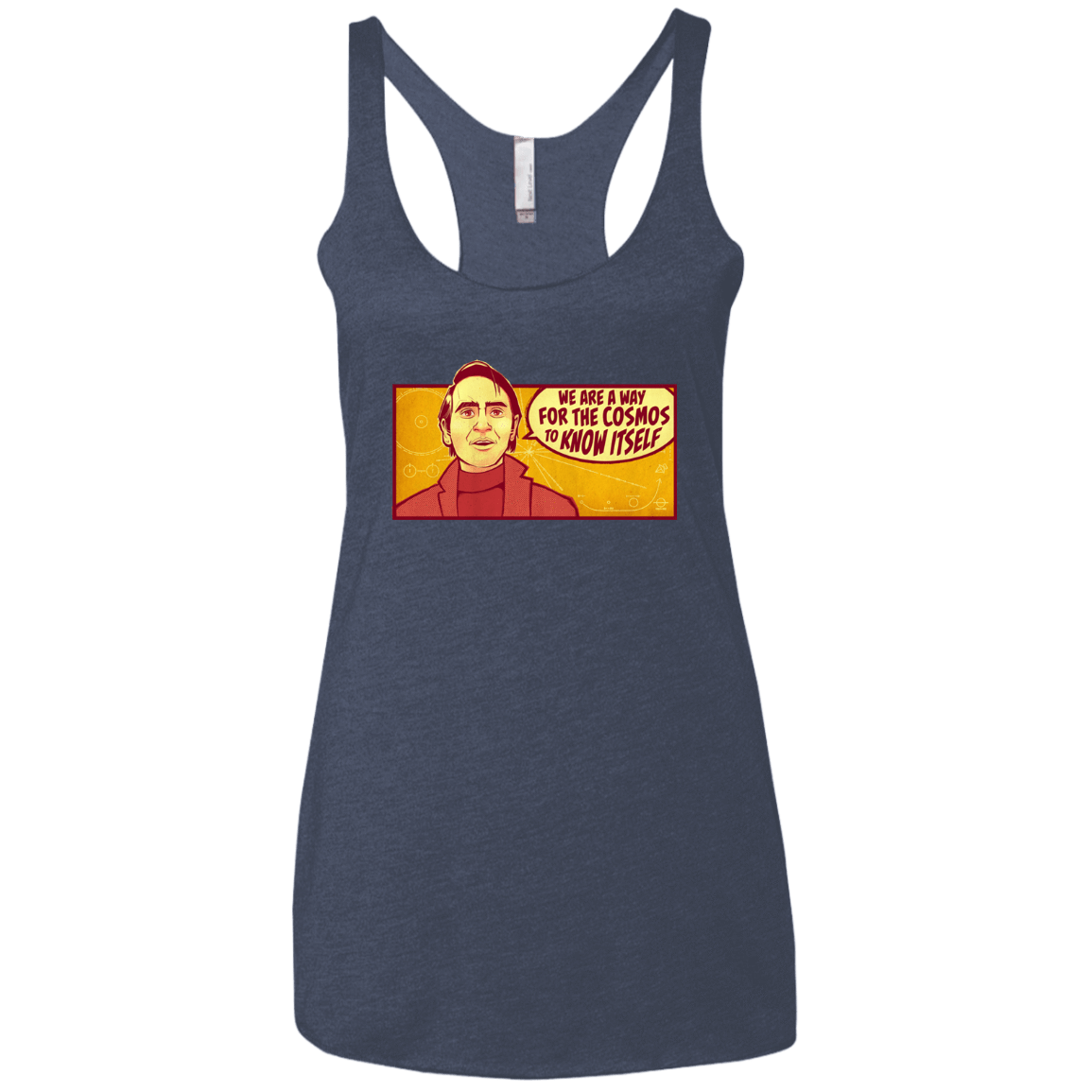 T-Shirts Vintage Navy / X-Small SAGAN Cosmos Women's Triblend Racerback Tank