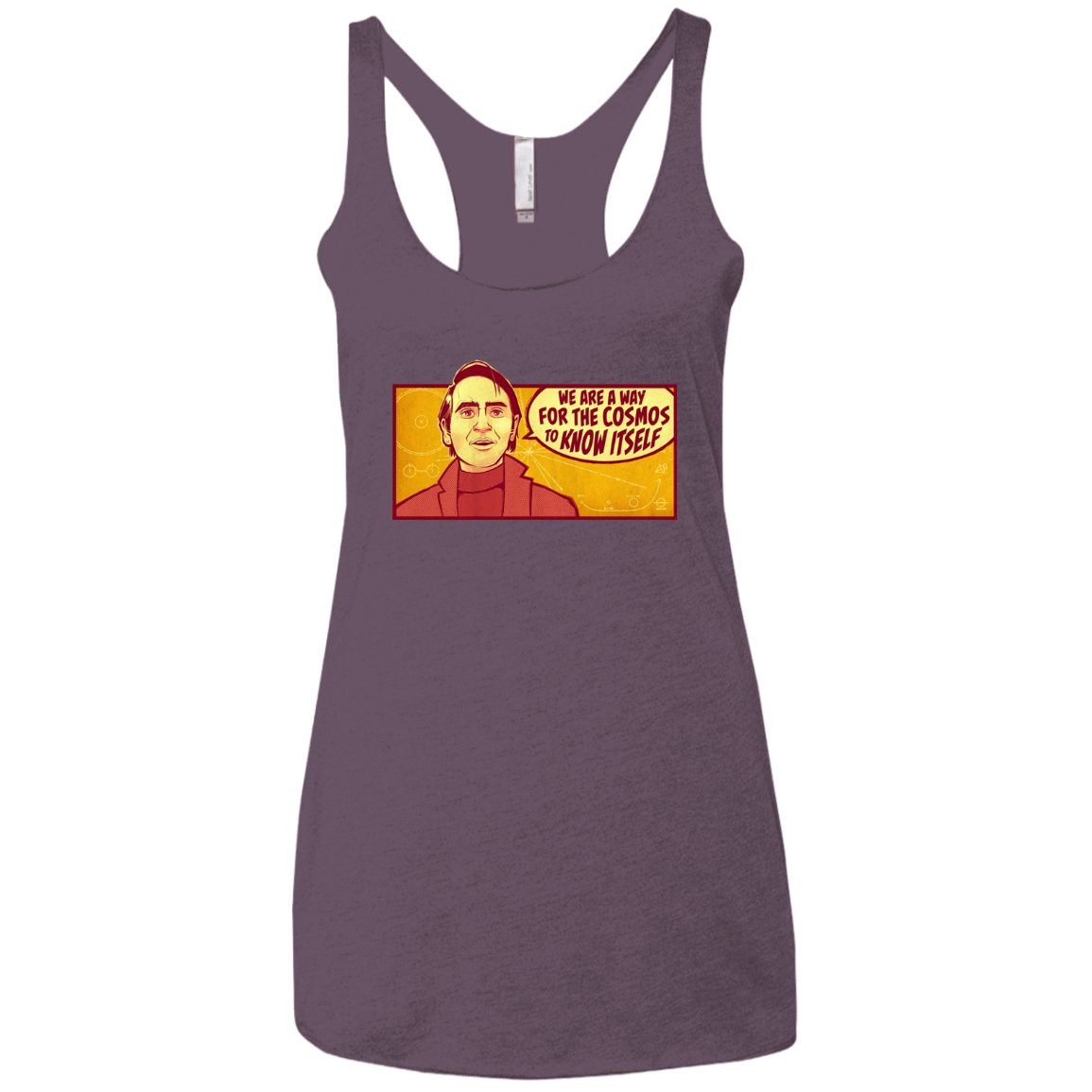 T-Shirts Vintage Purple / X-Small SAGAN Cosmos Women's Triblend Racerback Tank