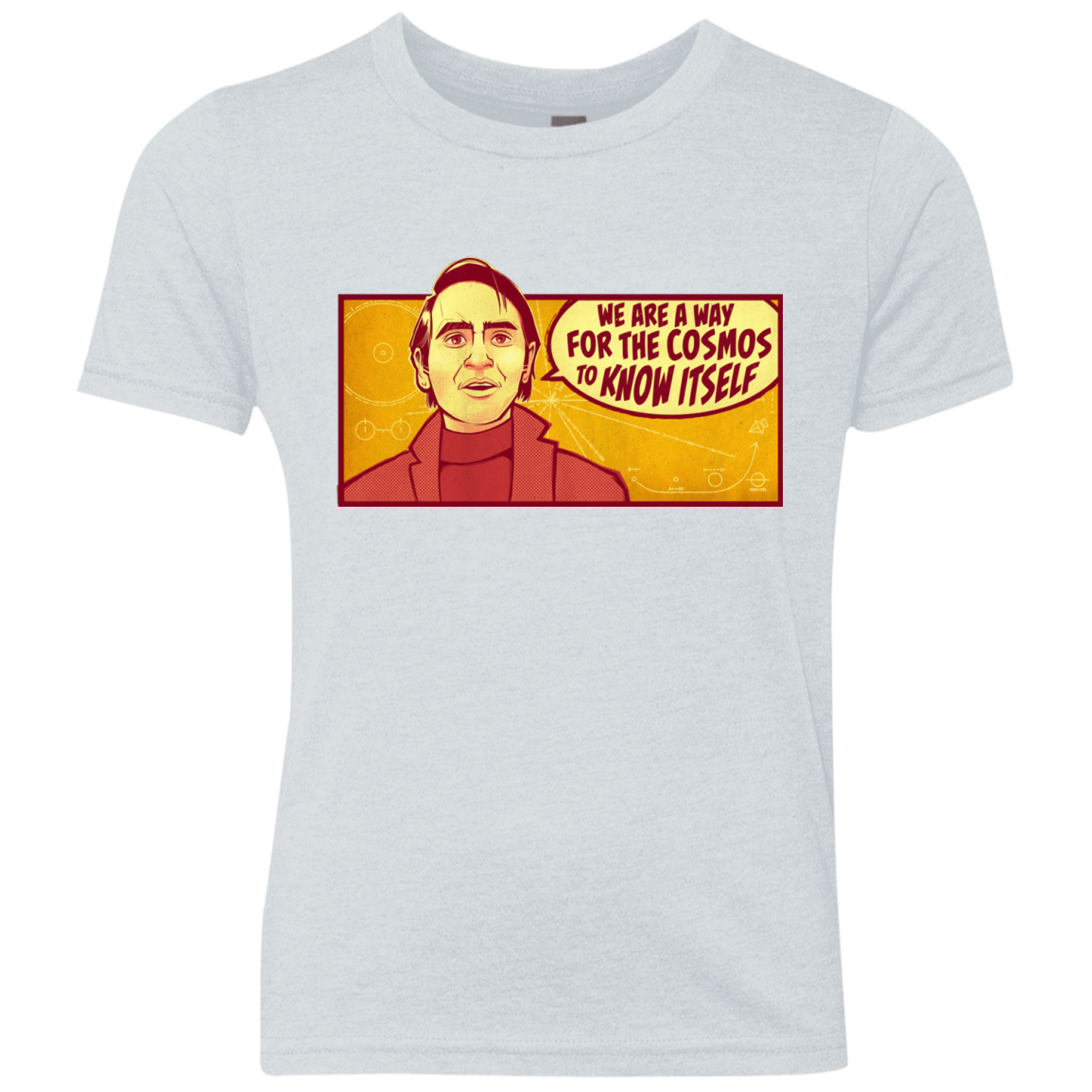 T-Shirts Heather White / YXS SAGAN Cosmos Youth Triblend T-Shirt