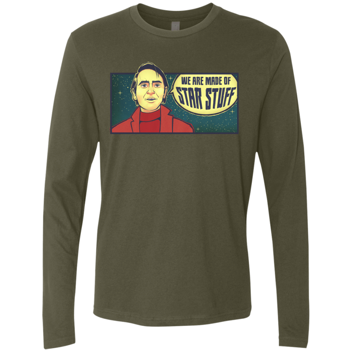 T-Shirts Military Green / S SAGAN Star Stuff Men's Premium Long Sleeve