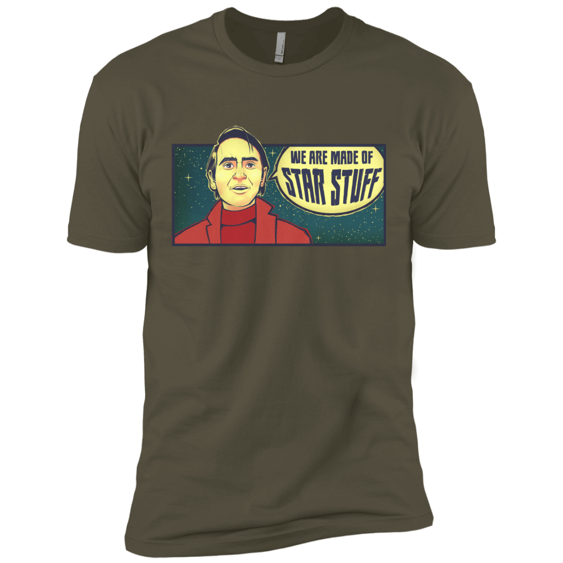 T-Shirts Military Green / X-Small SAGAN Star Stuff Men's Premium T-Shirt