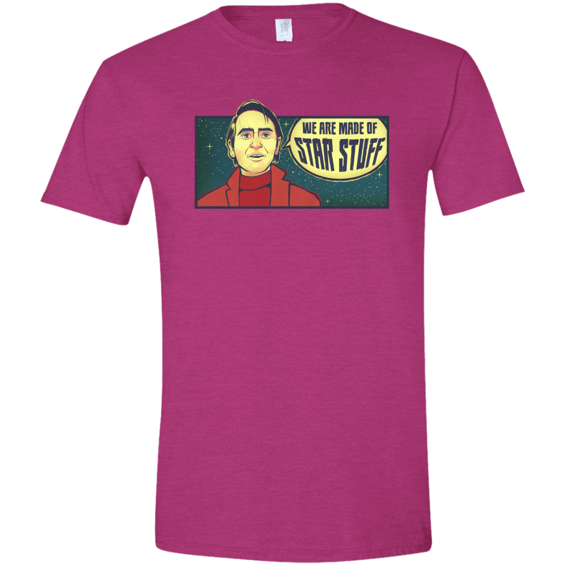 T-Shirts Antique Heliconia / S SAGAN Star Stuff Men's Semi-Fitted Softstyle