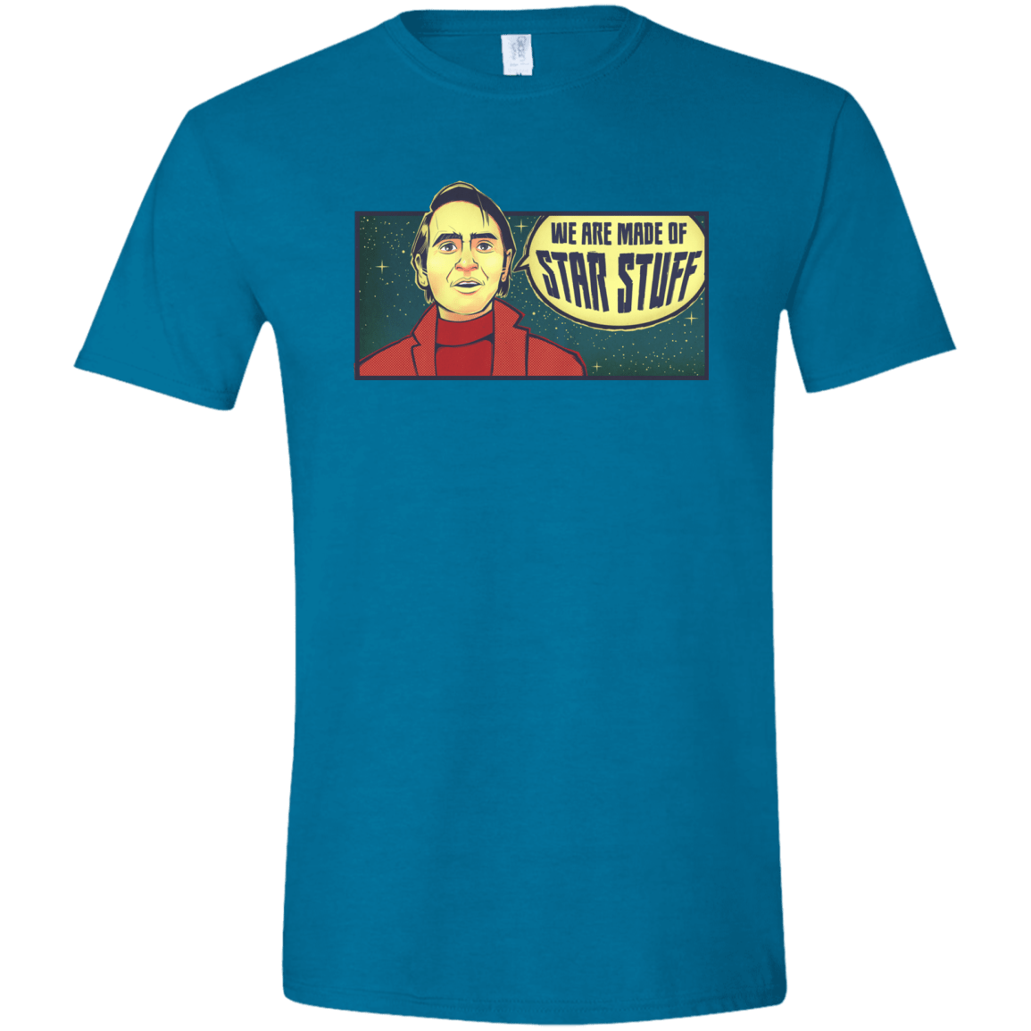 T-Shirts Antique Sapphire / S SAGAN Star Stuff Men's Semi-Fitted Softstyle