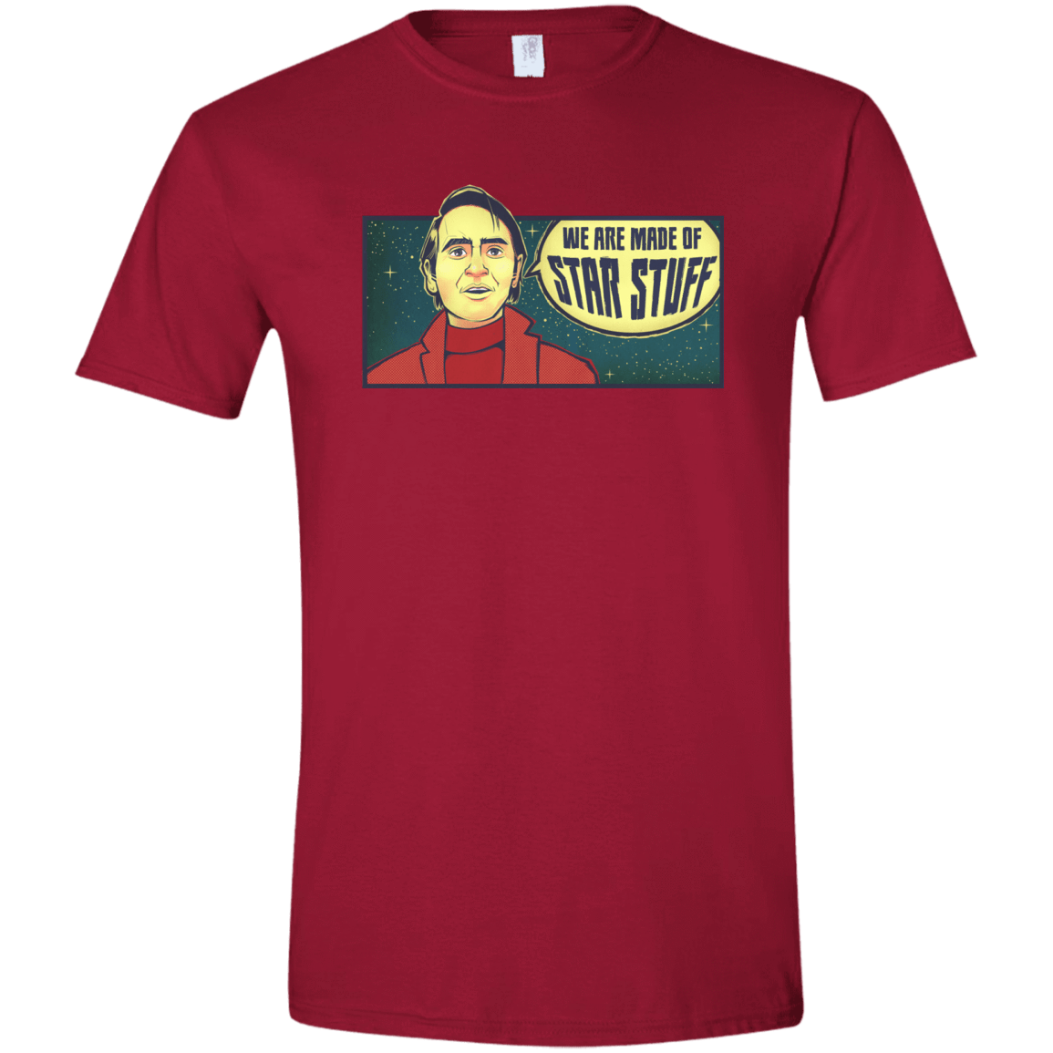 T-Shirts Cardinal Red / S SAGAN Star Stuff Men's Semi-Fitted Softstyle