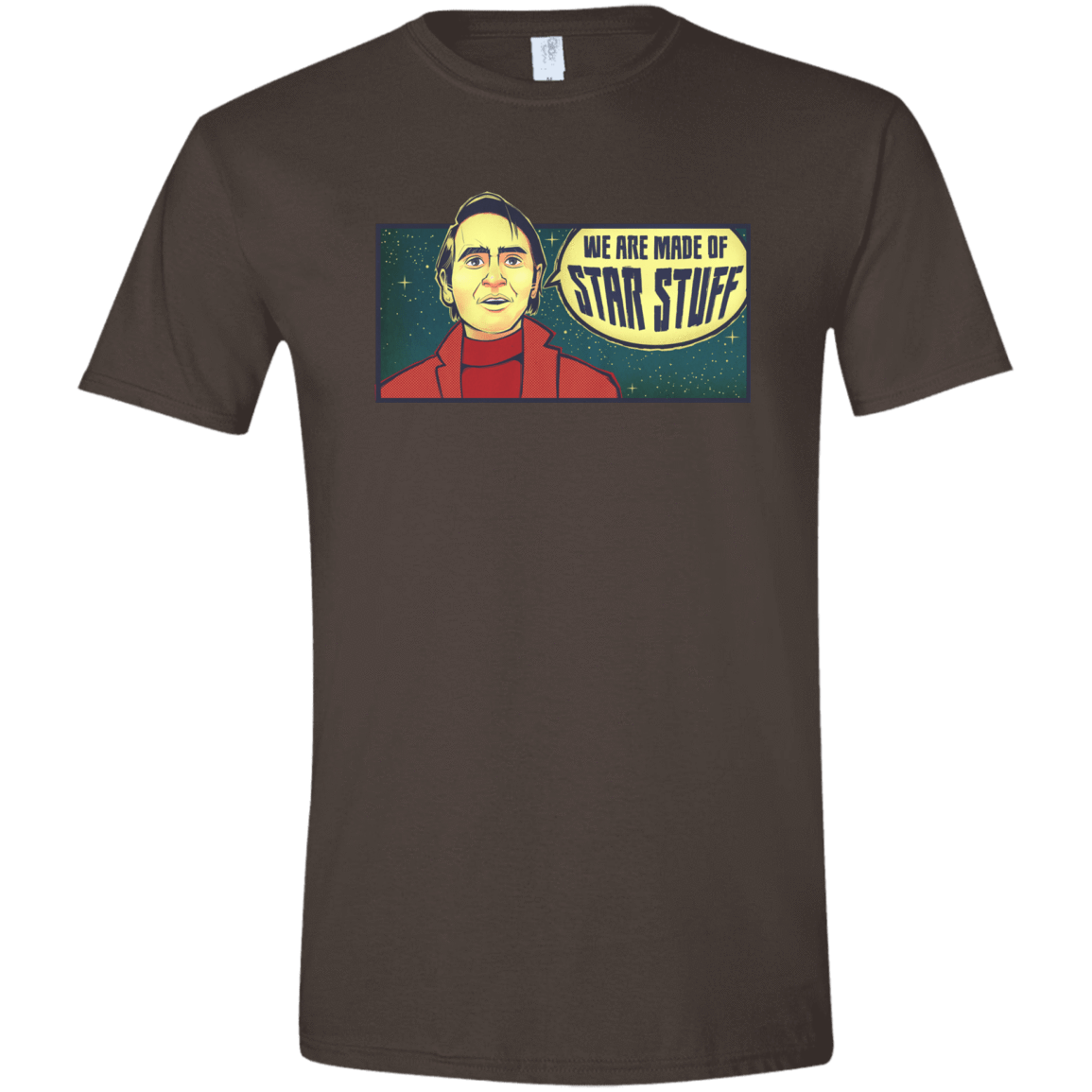 T-Shirts Dark Chocolate / S SAGAN Star Stuff Men's Semi-Fitted Softstyle
