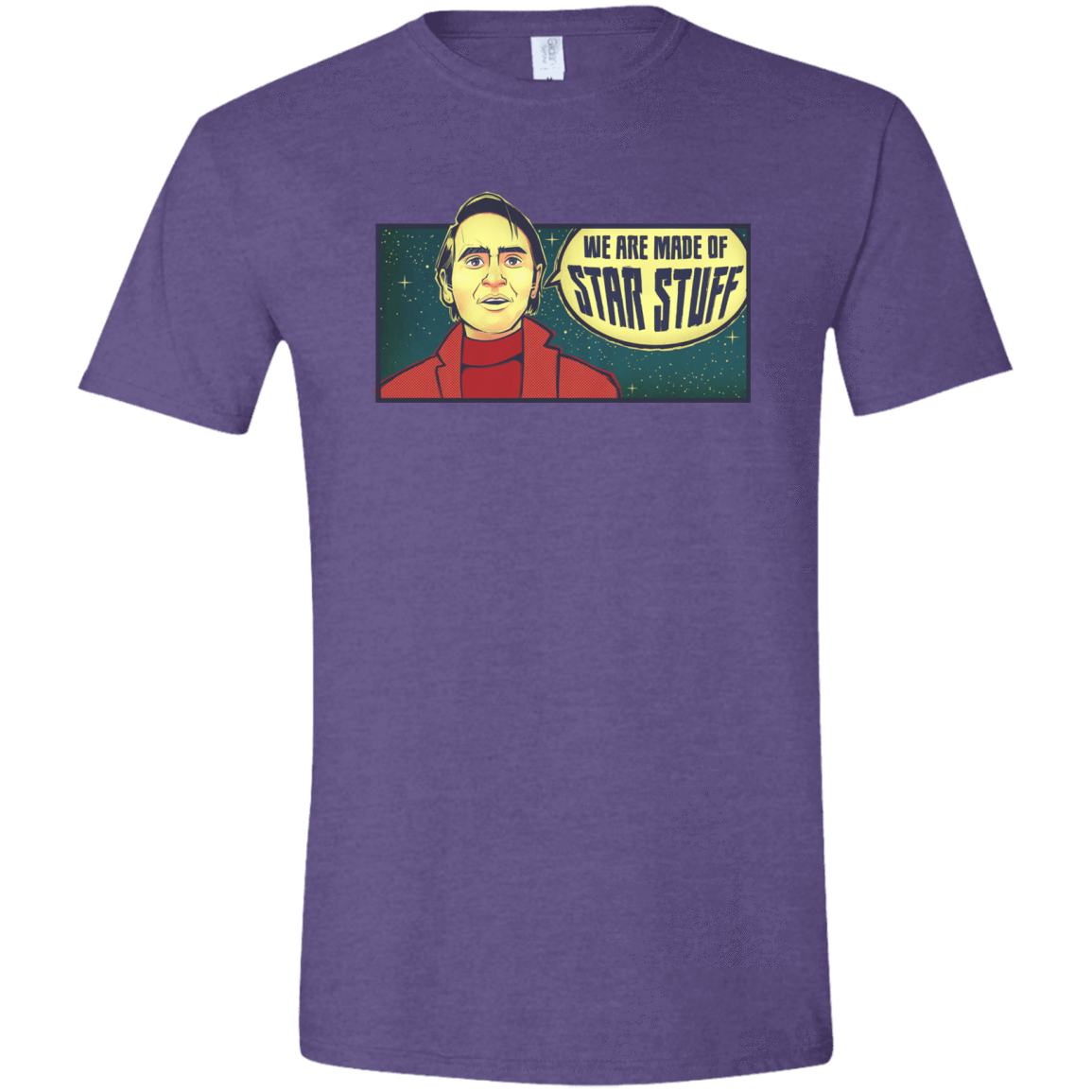 T-Shirts Heather Purple / S SAGAN Star Stuff Men's Semi-Fitted Softstyle