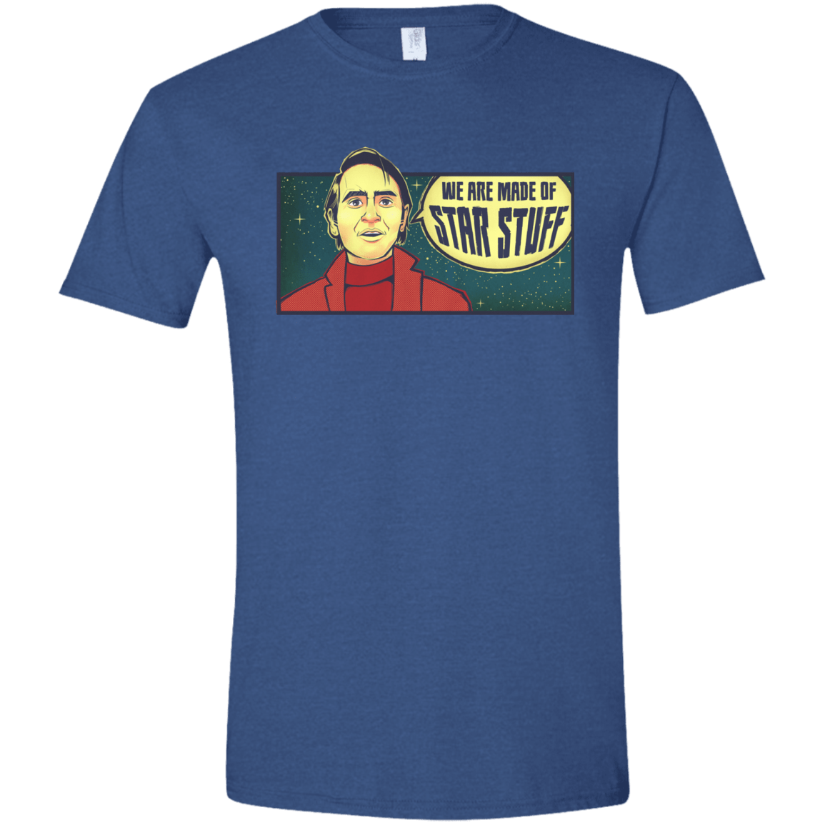 T-Shirts Heather Royal / X-Small SAGAN Star Stuff Men's Semi-Fitted Softstyle