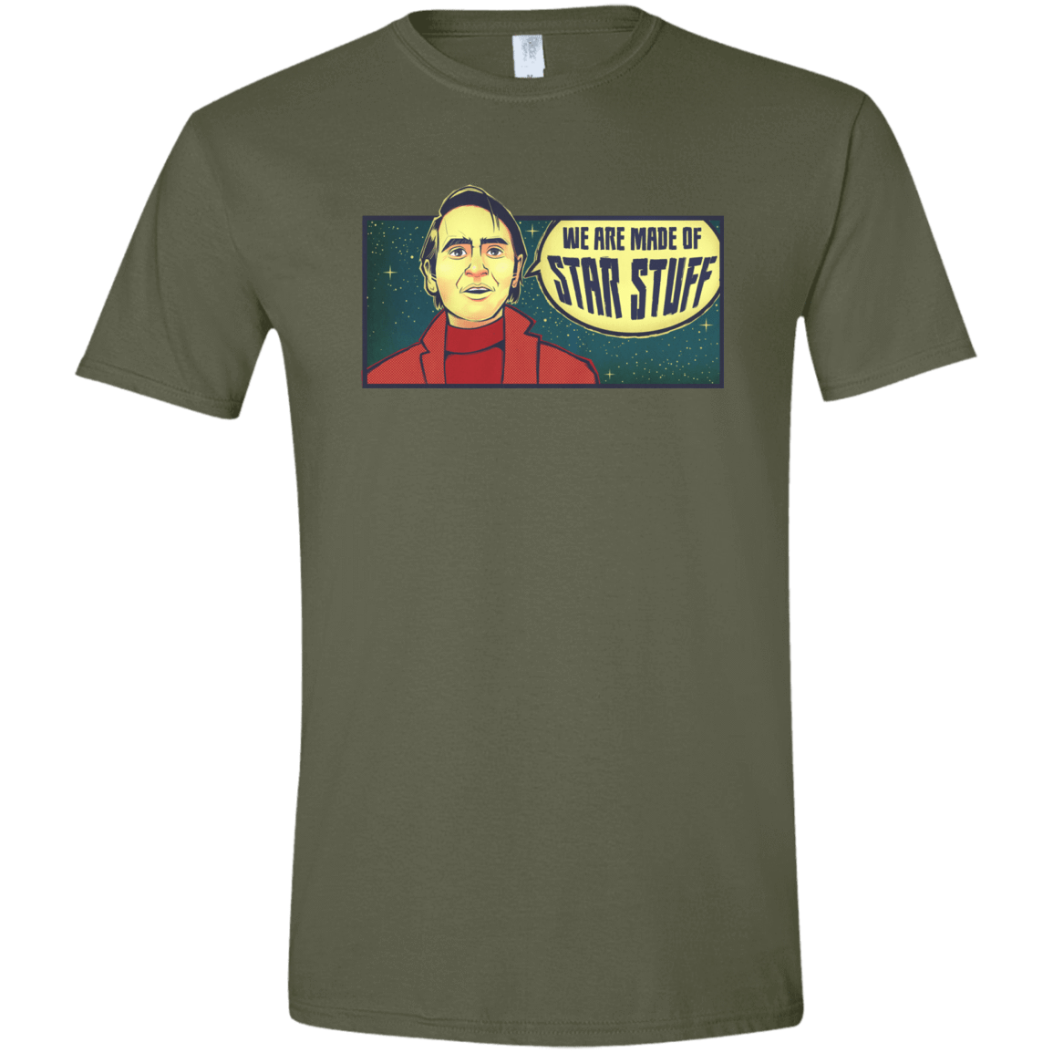 T-Shirts Military Green / S SAGAN Star Stuff Men's Semi-Fitted Softstyle